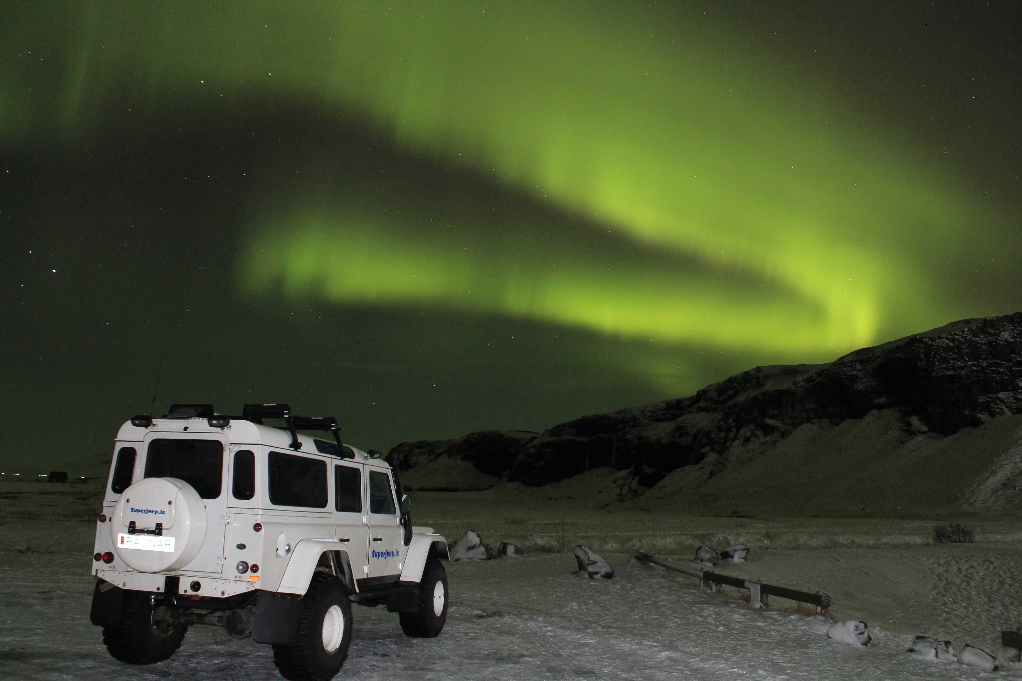 Iceland northern lights jeep tour